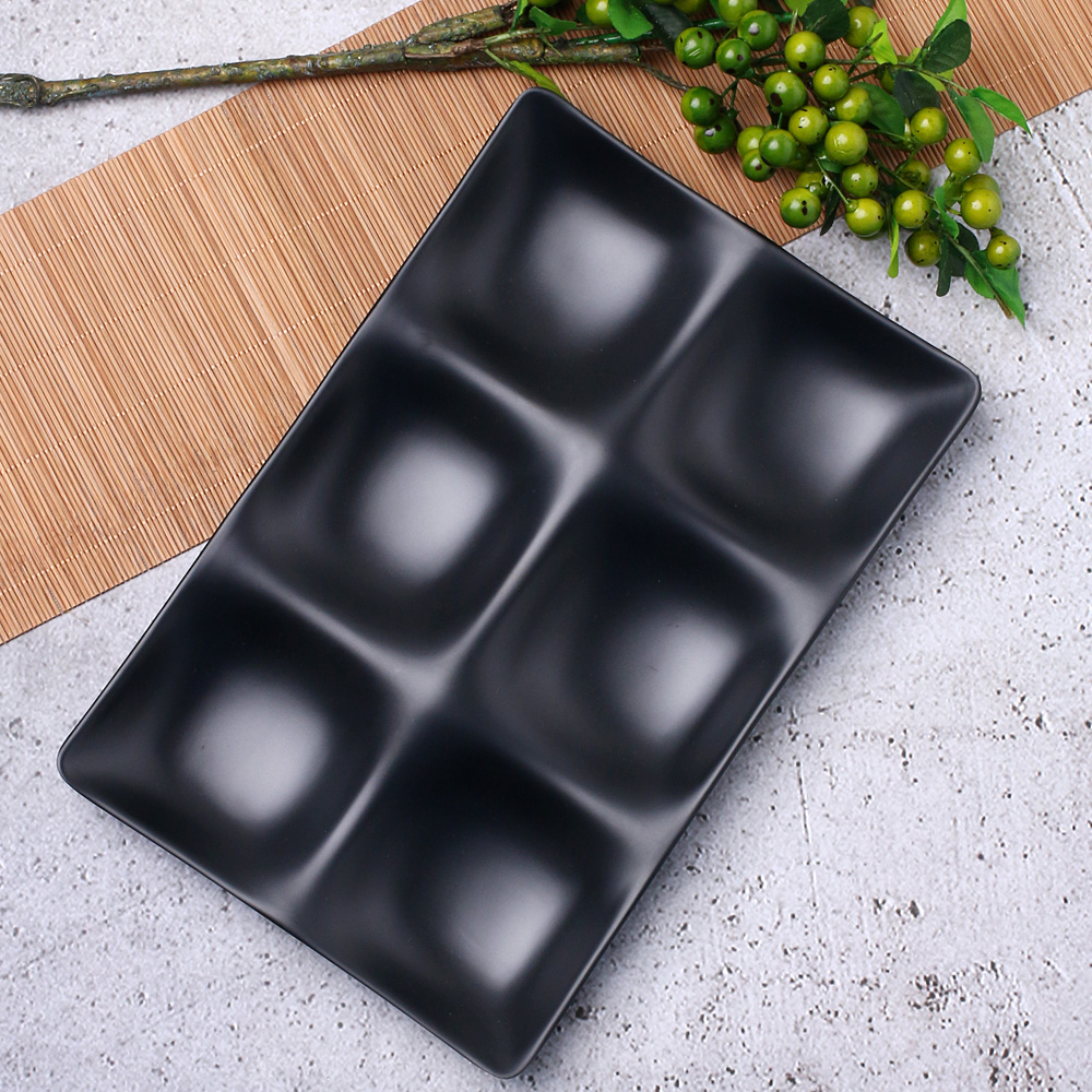 먹토 멜라민 그릇 앞 접시 나눔 반찬 중국집 식당 업소용 식기 25.5cm, 6구나눔 - 상세 이미지 3