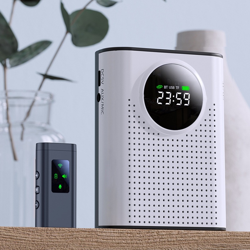 Little Bee 무선 블루투스 마이크 스피커 세트 고음질 교육용 강연용