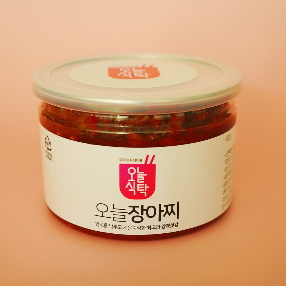 오늘식탁 국내산 강경 고추장 마늘쫑 장아찌 요리용 선물용 500g, 1개 - 상세 이미지 4