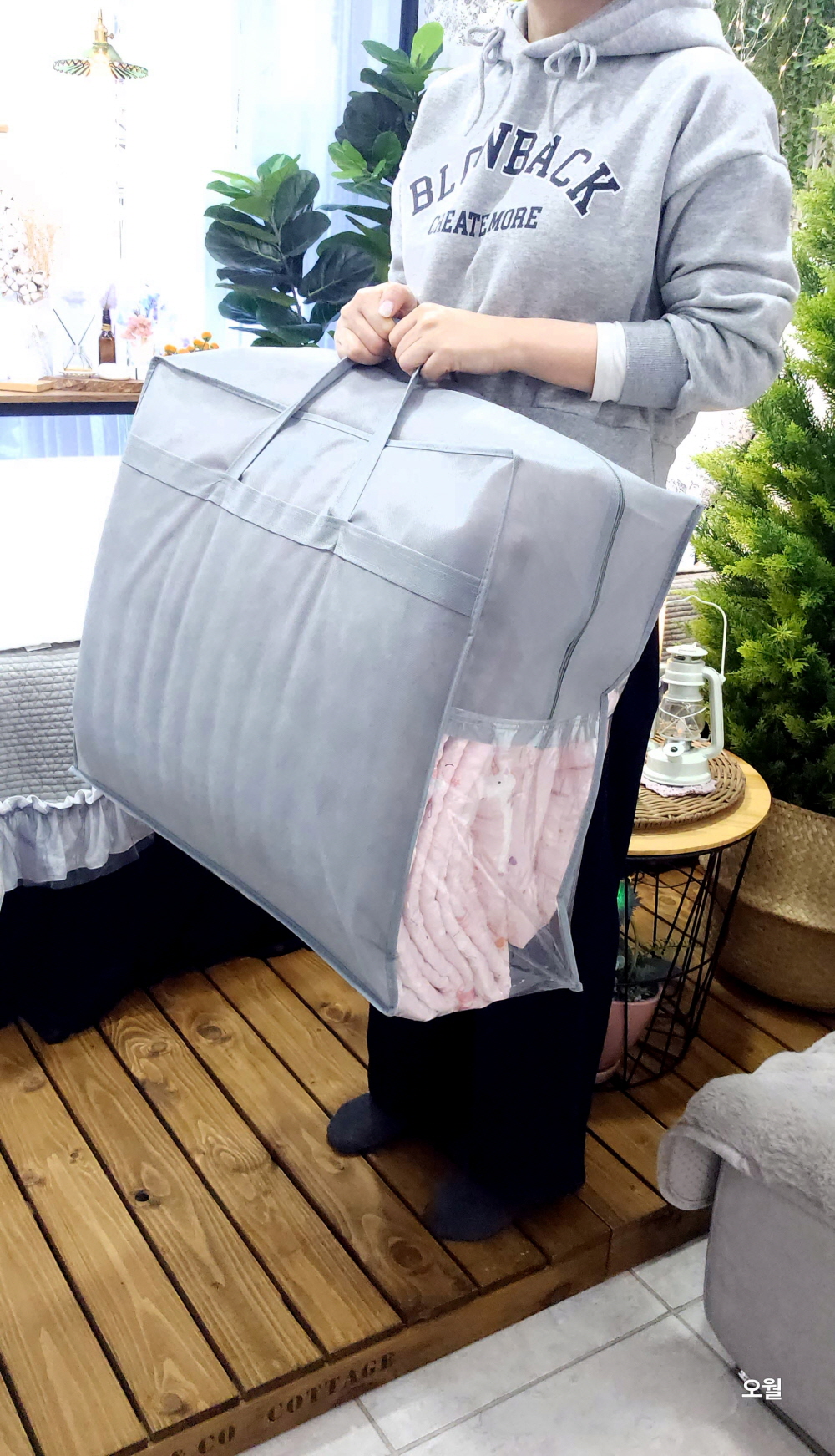 이불가방 이불정리함 이불보관함 언더베드수납함 이불장정리 이불함 패딩보관 - 상세 이미지 3