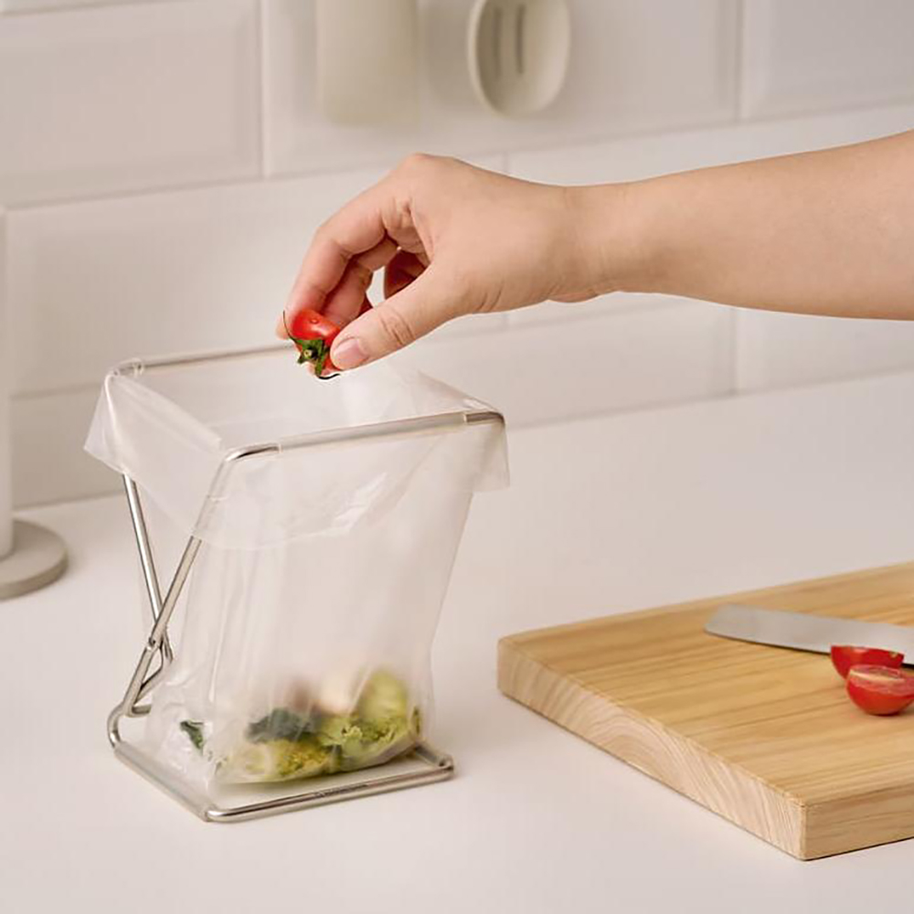 바겐슈타이거 스텐304 접이식 봉투걸이 미니 음식물 쓰레기 봉투 거치대