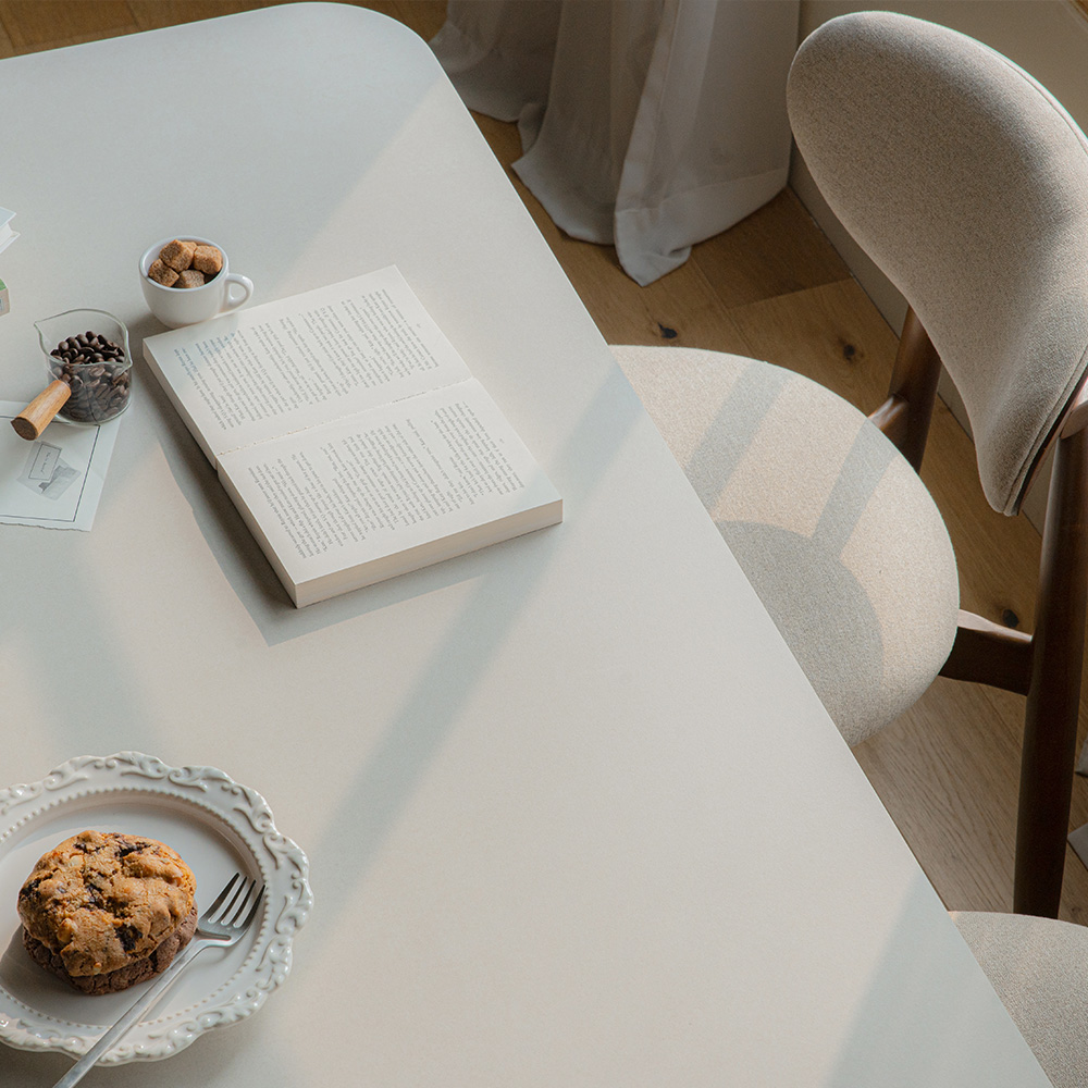 파레드 세라믹 식탁 테이블 4인용 1400 원목 사각