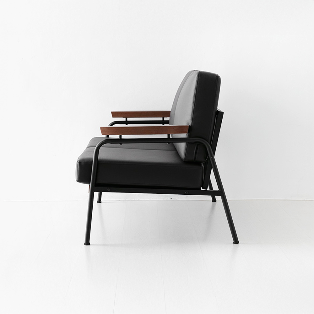 네르센 소파 2인 T323 블랙브라운 8646.4700