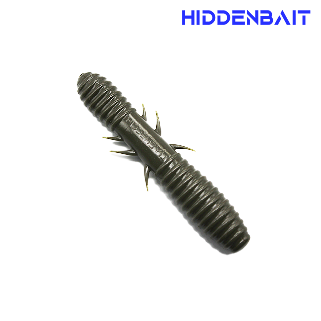 히든베이트 칼데네 고비중재질 배스웜 배스낚시 소프트베이트 H001 DARK BLACK, 8.9cm - 상세 이미지 2