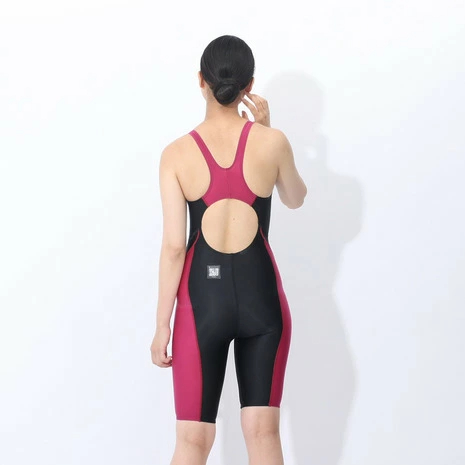 스피도 Speedo 여성 5부 반전신 수영복 세미 오픈백 수영복 SCW12302F 2컬러 - 상세 이미지 5