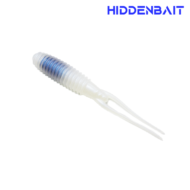 히든베이트 아르케 싱커내장형 소프트베이트 배스웜 배스낚시 H002 BLUEPEARL WHITE, 10cm(4인치)