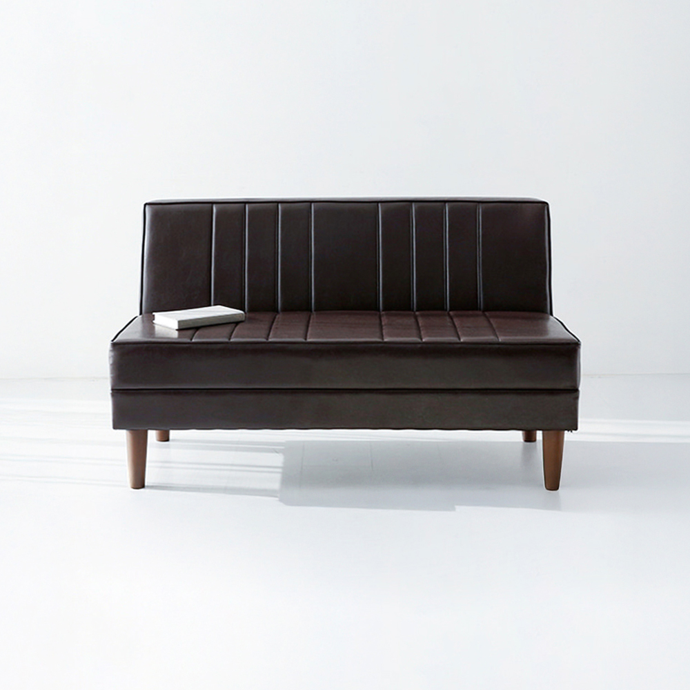 9527.2710 ROMENTO 2인소파 일자형 스툴미포함, 브라운, 2인용