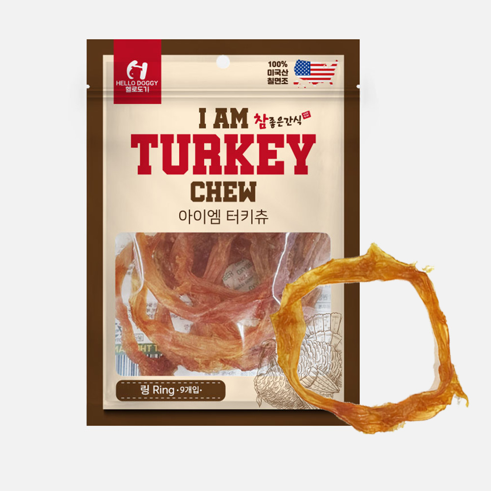 헬로도기 아이엠 강아지터키츄 칠면조힘줄 오래먹는간식 스트립 70g - 상세 이미지 5