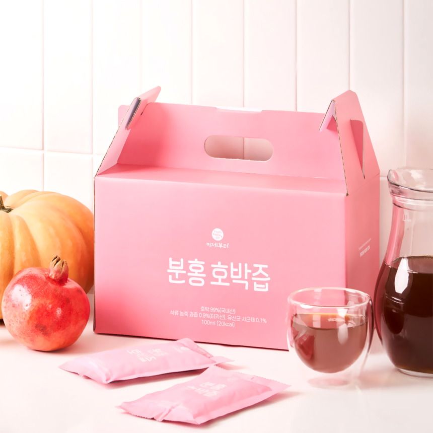 분홍 호박즙 석류 유산균 함유 100ml 30포 1박스