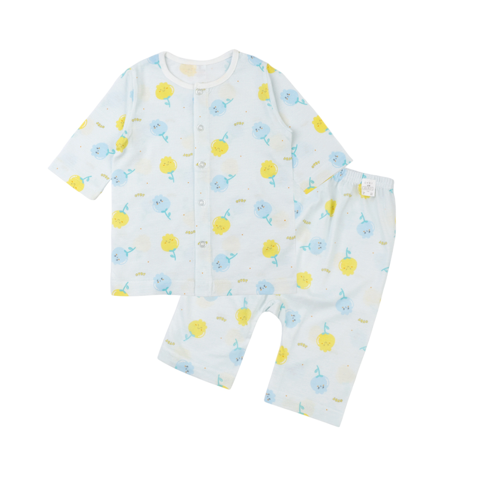 5+1 7부내의 아기내복 가을 겨울 밤부 매쉬 치즈 유아 아기실내복 신생아 배앓이방지 돌