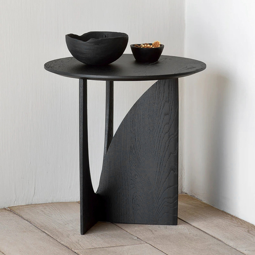 바소니 사이드 원목 테이블 카페 소파 거실 침실 라운지 호텔 인테리어 소품