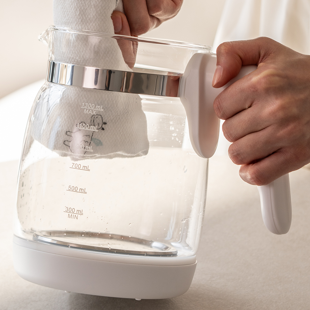 리웨이 분유포트 전기주전자 티포트 커피 차탕기 유리 무선 아기