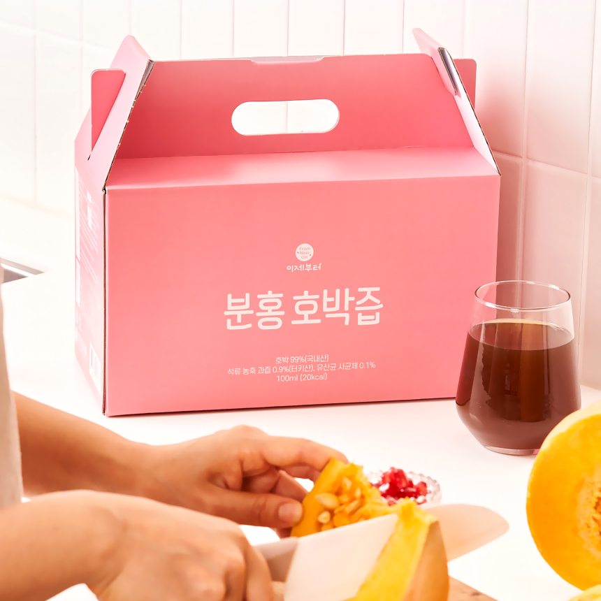 분홍 호박즙 석류 유산균 함유 100ml 30포 1박스 - 상세 이미지 4