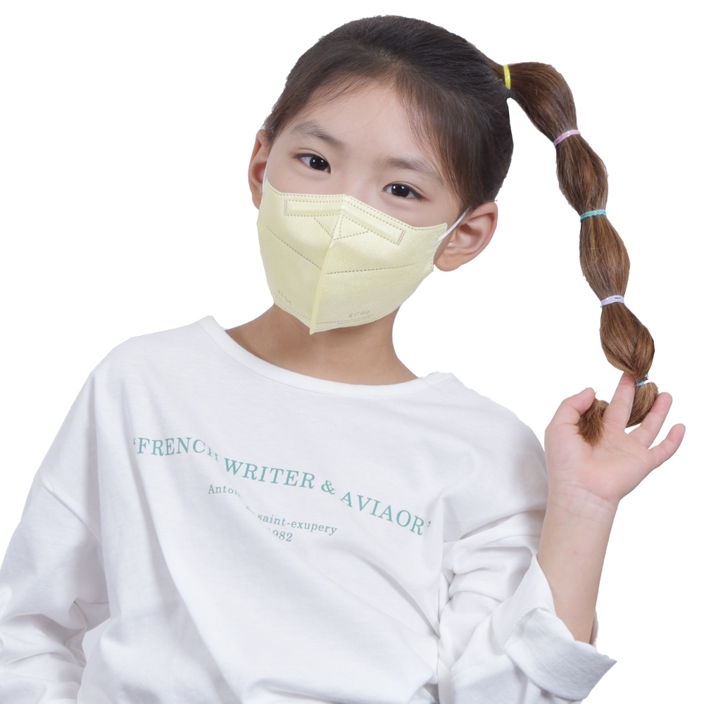 메디케이알 와이드핏 KF94 극소형 황사 컬러마스크 버니코랄, 100매 - 상세 이미지 2