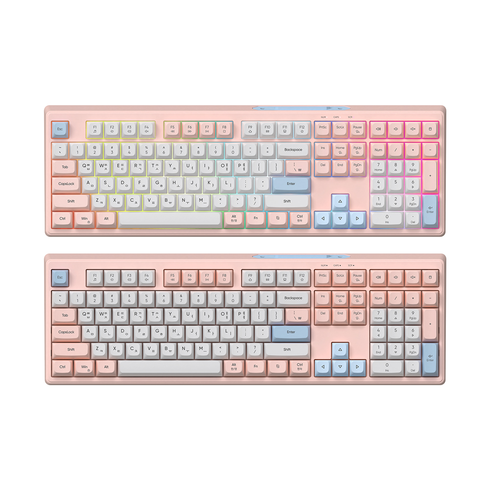GK01 멤브레인 키보드 핑크 USB-C 사무용 게임용 - 메인 이미지