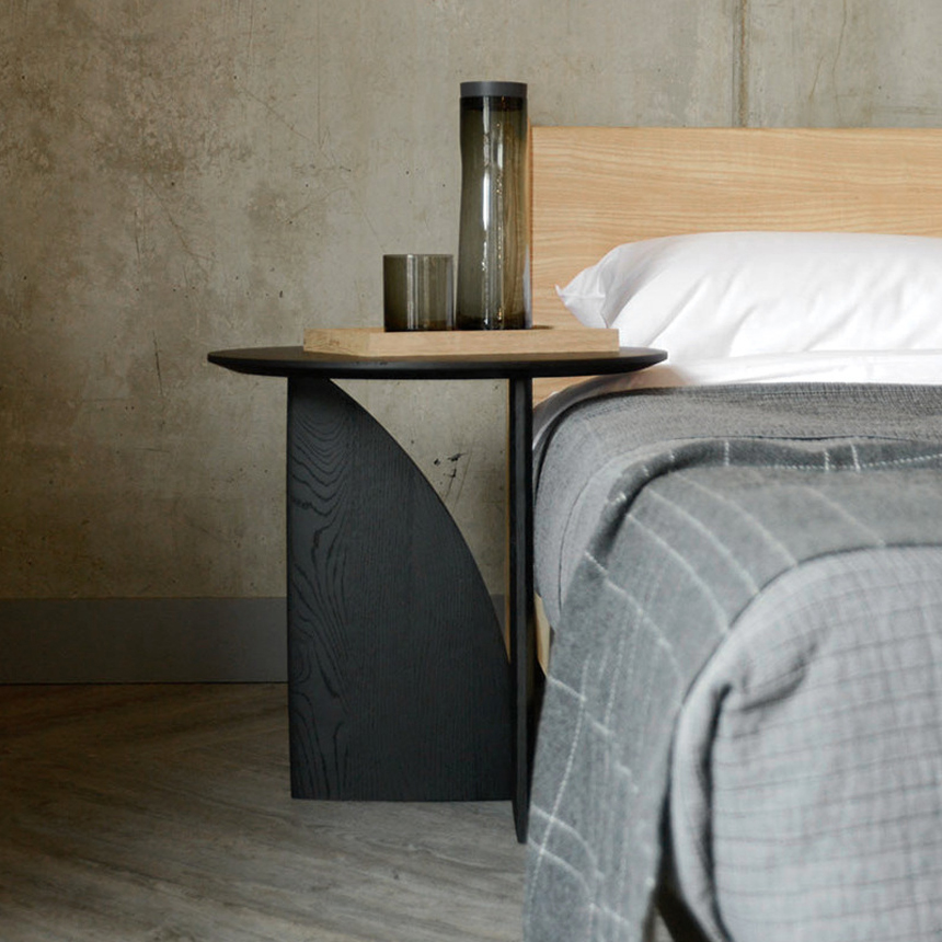 바소니 사이드 원목 테이블 카페 소파 거실 침실 라운지 호텔 인테리어 소품