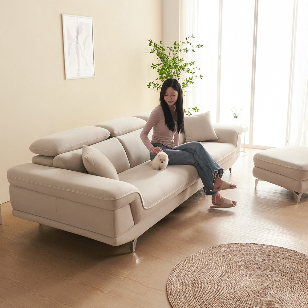 서광퍼니처 에이든 아쿠아텍스 패브릭 이지클린 4인소파