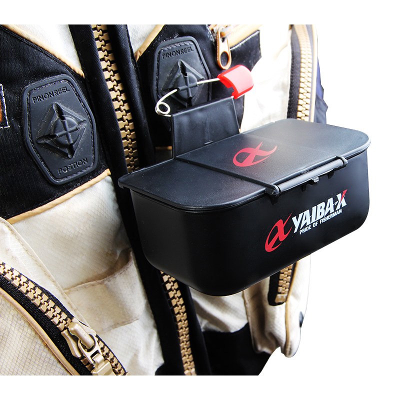 야이바엑스 구명조끼 장착가능 YKB-010 크릴베이트박스 블랙 레드 휴대용 미끼통 - 상품 이미지