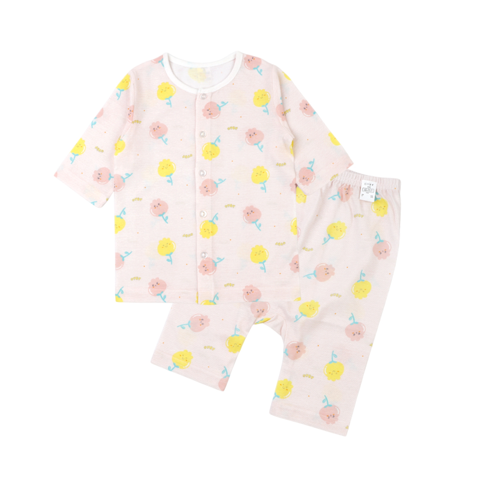 5+1 7부내의 아기내복 가을 겨울 밤부 매쉬 치즈 유아 아기실내복 신생아 배앓이방지 돌