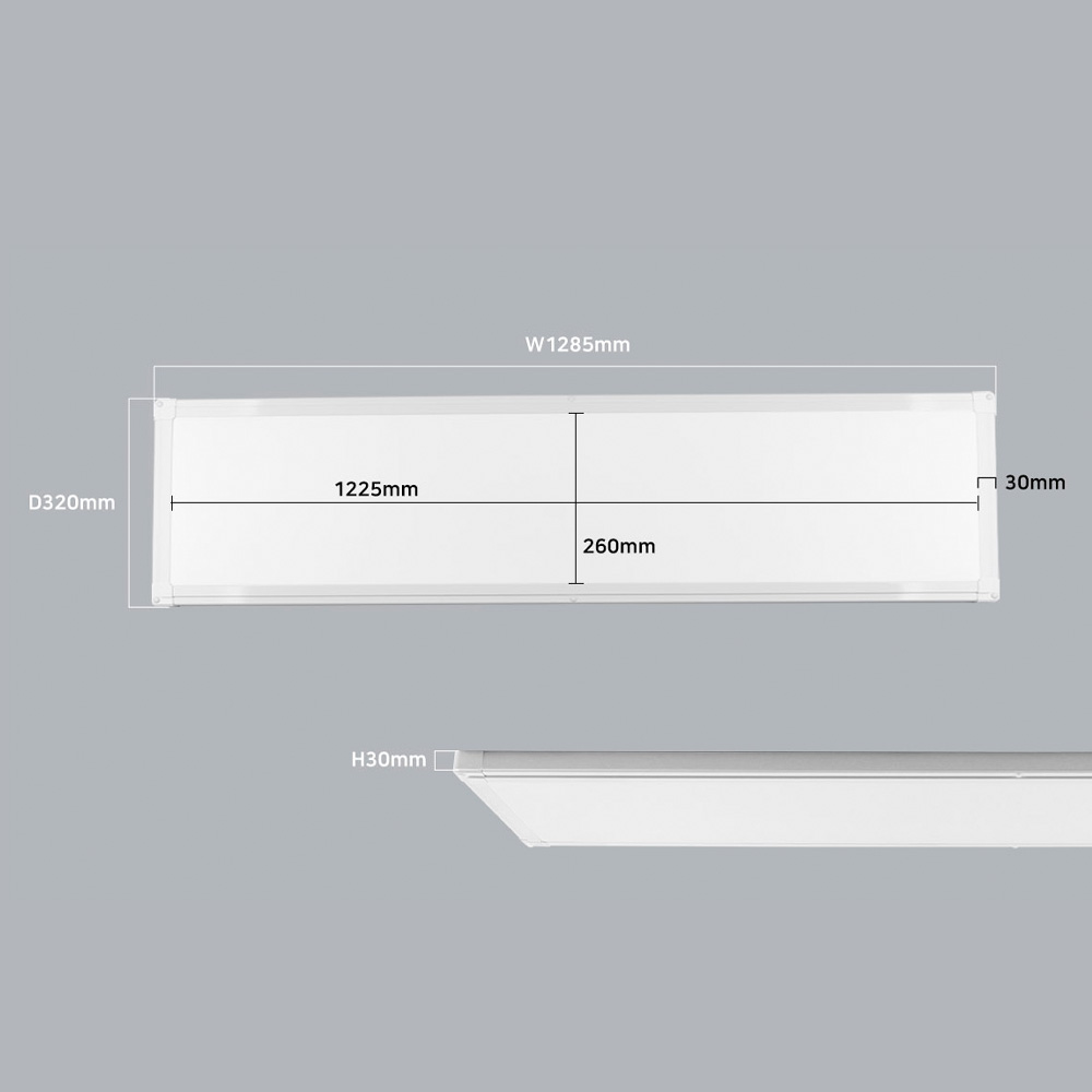 LED등 LED평판조명 플라인 직하 엣지등 1285x320 50W 거실 방 주방 - 상세 이미지 4