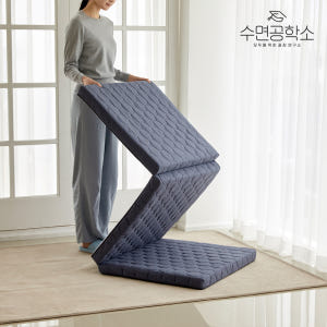 수면공학소 허리에좋은 단단한 3단 매트리스 바닥 수면매트 접이식 토퍼 차... 솔직 후기 | 실제 배치 사진 포함 - 상품 이미지 1