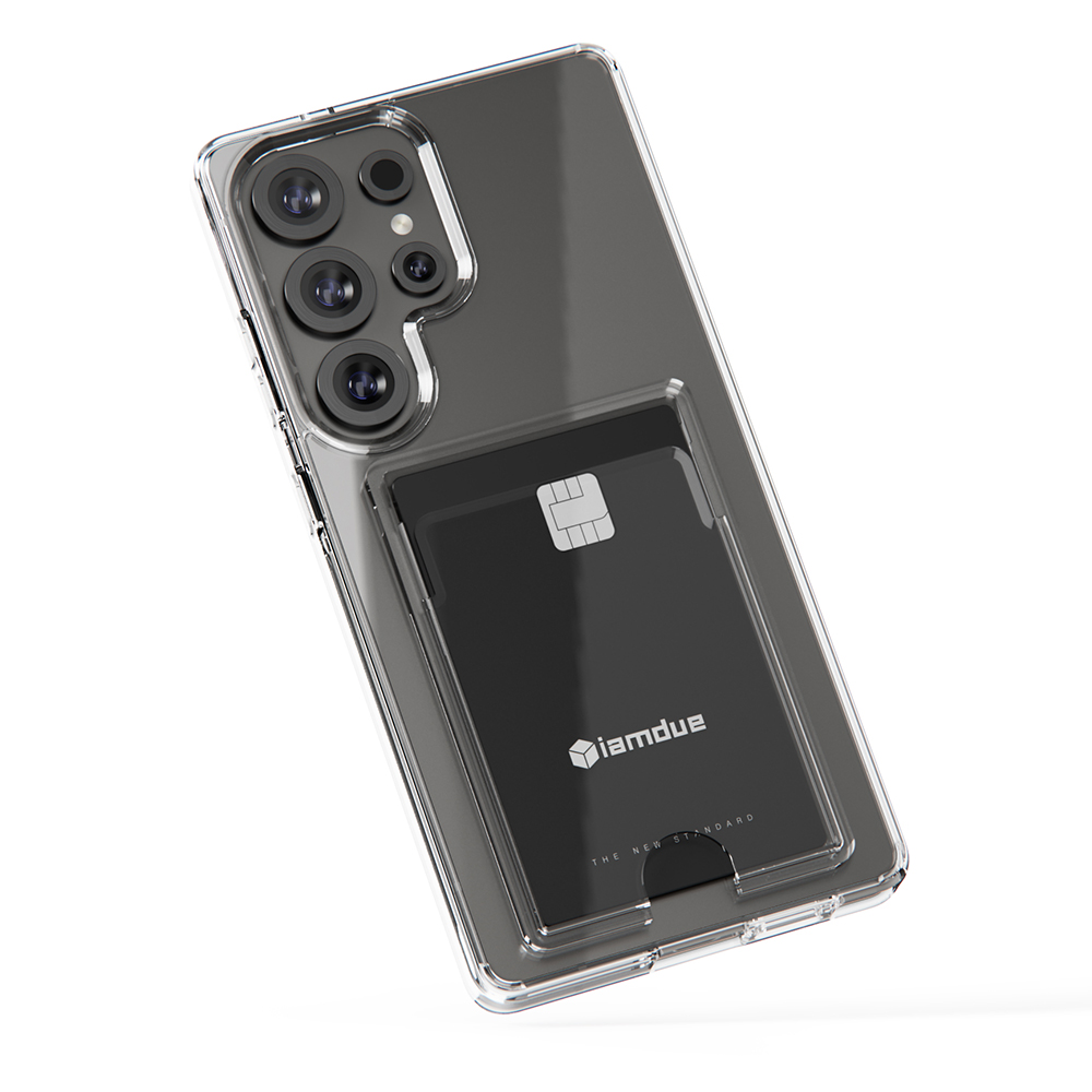 변색방지 카드 케이스 2장 수납 슬림 생폰 투명, 갤럭시S25 울트라 - 상세 이미지 5