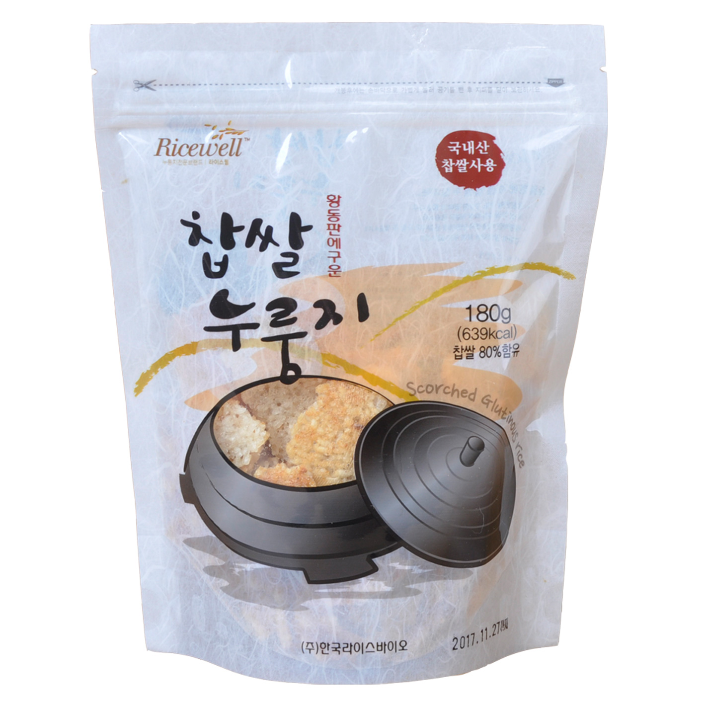 라이스웰 찹쌀누룽지 180g, 6개입, 1개 - 상세 이미지 5