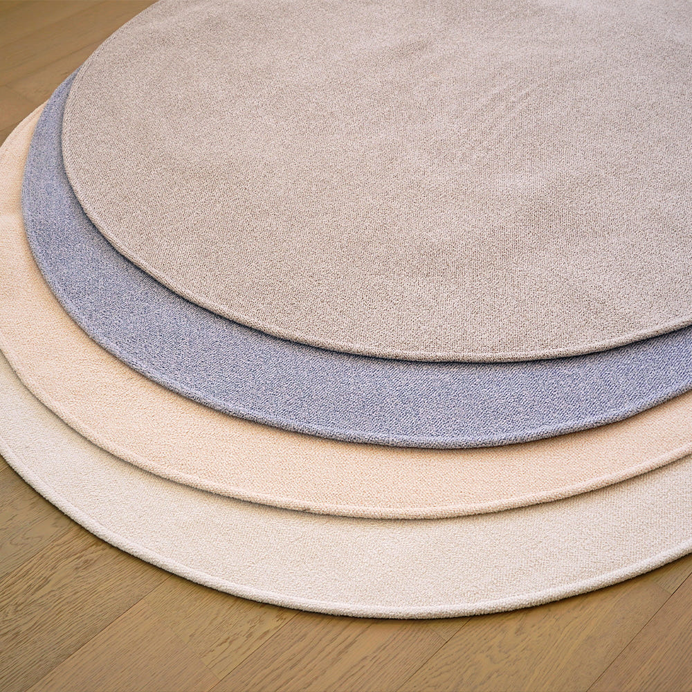 호이데코 도트롱 원형러그 먼지없는 워셔블 거실 카페트 95cm