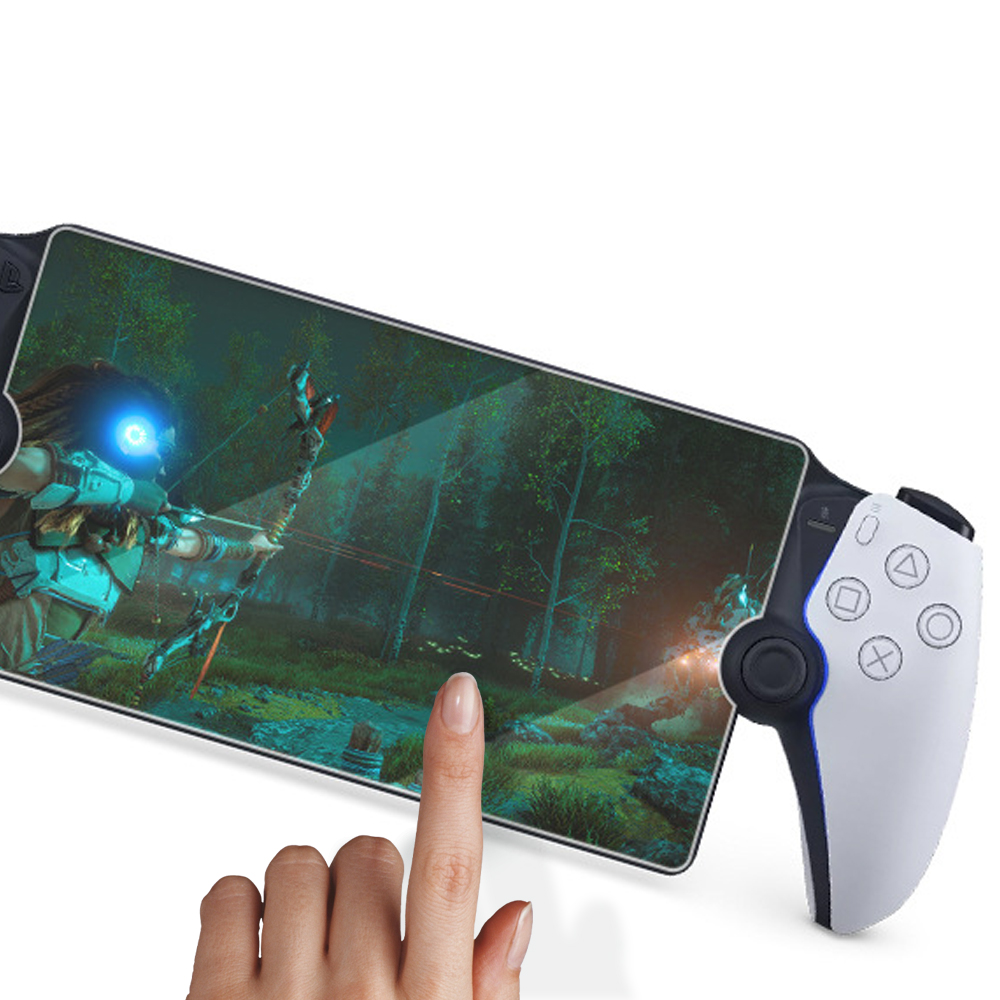 PS5 플스포탈 강화유리 액정 보호필름 지문방지 블랙고강필 - 상세 이미지 3
