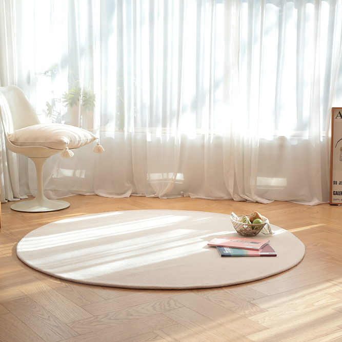 호이데코 도트롱 원형러그 먼지없는 워셔블 거실 카페트 95cm