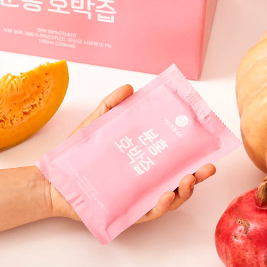 분홍 호박즙 석류 유산균 함유 100ml 30포 1박스 - 상세 이미지 3