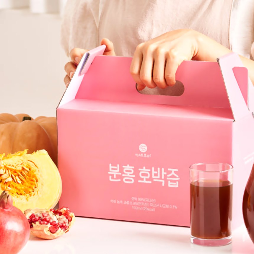 분홍 호박즙 석류 유산균 함유 100ml 30포 1박스 - 상세 이미지 5