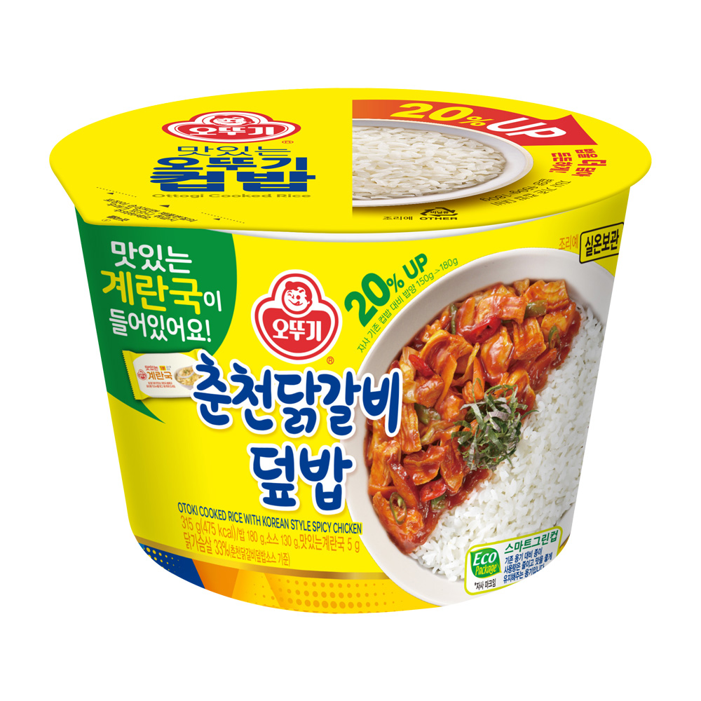 오뚜기 컵밥 춘천닭갈비덮밥+즉석 계란국 315g