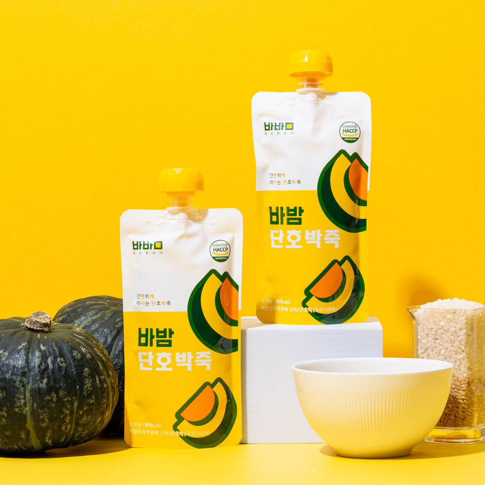 바밤 포켓밀 간편한 아침 단호박 죽 130g, 7개 - 상세 이미지 2