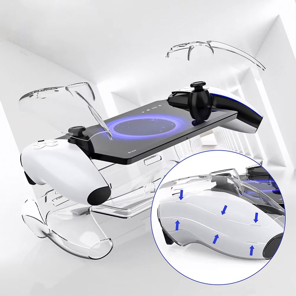 PS5 포탈 케이스 크리스탈 투명케이스 파우치 커버 딱깍투