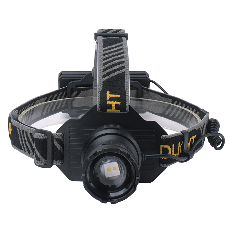 헬리콘 줌 헤드랜턴 모션센서 듀얼LED 충전식 안전모 등산용 작업용 낚시 써치라이트