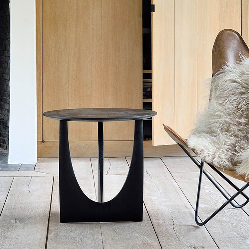 바소니 사이드 원목 테이블 카페 소파 거실 침실 라운지 호텔 인테리어 소품