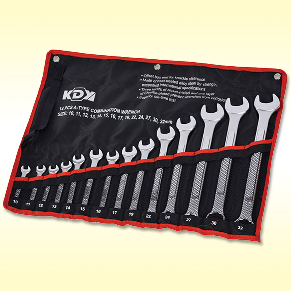 케이디와이 A타입 조합렌치 세트 KCW-14S 14PCS - 상품 이미지