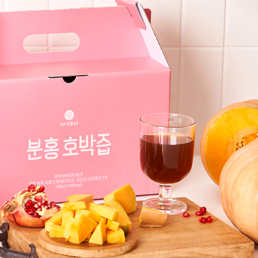 분홍 호박즙 석류 유산균 함유 100ml 30포 1박스 - 상세 이미지 2