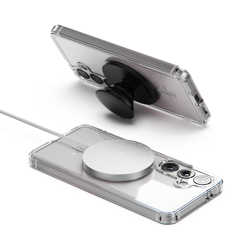 맥세이프 케이스 마그네틱 슬림 투명, 갤럭시S25 울트라 - 상세 이미지 5