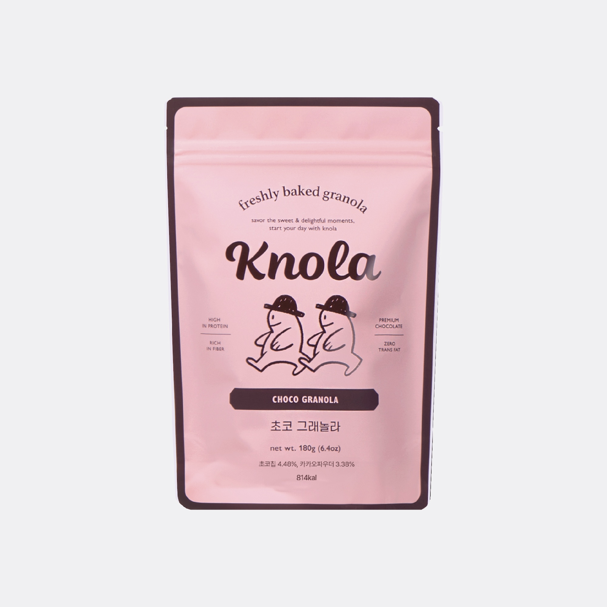 크놀라 다크 초코 수제 그래놀라 180g 시리얼 카카오 무설탕 - 상품 이미지