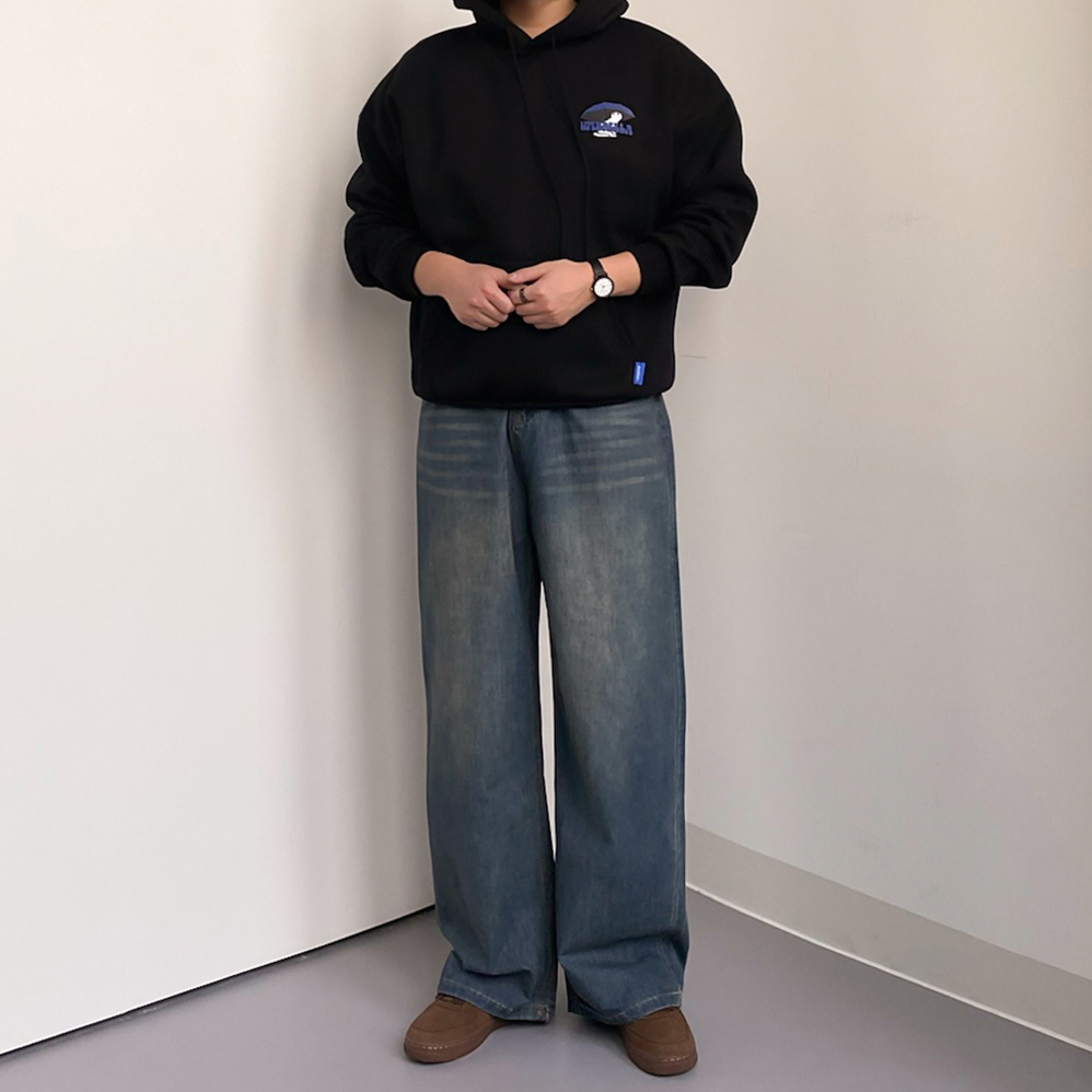 1+1 흑청바지 남자밴딩청바지 남자연청바지 이미지 8