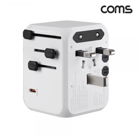 Coms 라이트컴 OG149 Coms GaN35WPD해외여행용멀티어댑터고출력멀티충전기아답터