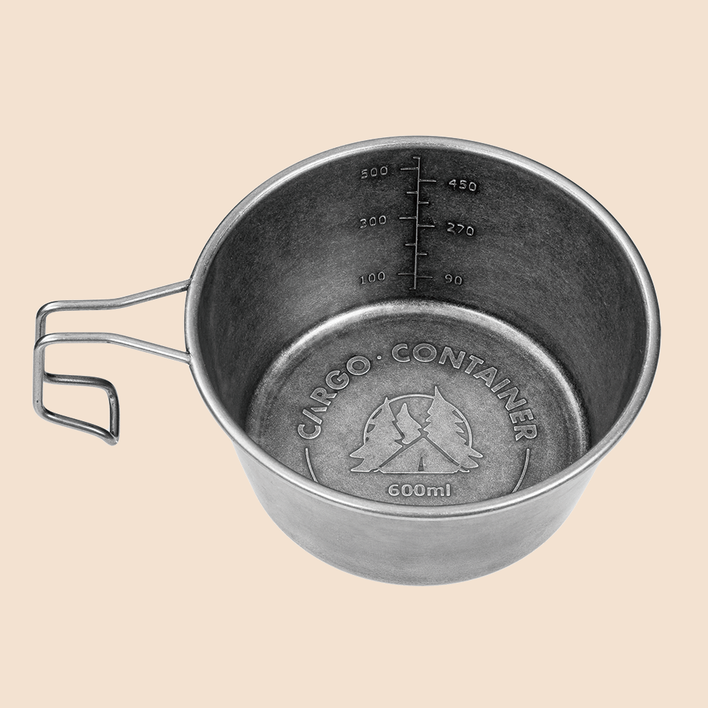 카고컨테이너 와일드 시에라 컵 캠핑 머그 600ml, 와일드 그레인