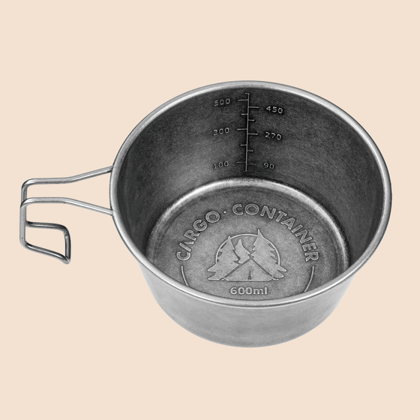 카고컨테이너 와일드 시에라 컵 캠핑 머그 600ml, 와일드 그레인