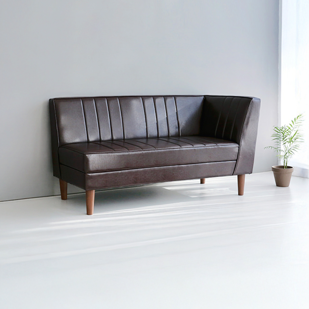 ROMENTO 2인소파 코너형 브라운 9179.4036