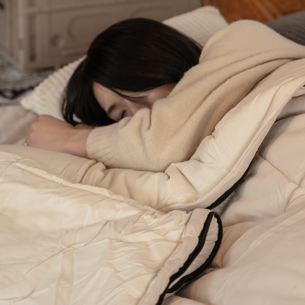 로티캠프 침낭 동계 이불 캠핑 겨울 사계절 CSB1-2.7kg 브라운