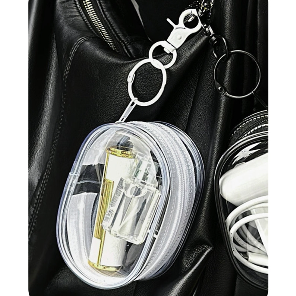 PVC파우치키링 투명 인형 립밤 미니 파우치 키링 10cm - 상세 이미지 5
