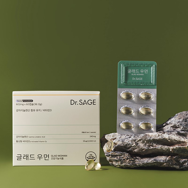 글래드우먼 보라지유 감마리놀렌산 비타민D 갱년기 호르몬 pms 영양제 60캡슐, 1개 - 상세 이미지 2