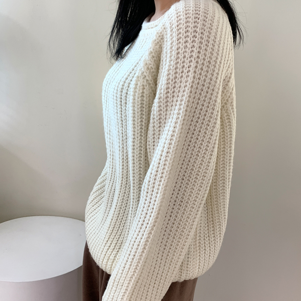 파라디 알파카 돌돌이 니트 이미지 7